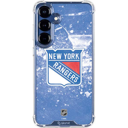 NHL New York Rangers Frozen Galaxy S25 Clear Case
